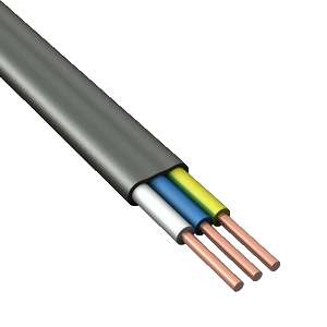 Кабель ВВГ-Пнг(А)-LS 3х2.5 (N PE) 0.66кВ (бухта 100м) (м) Конкорд 4663