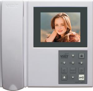 Монитор 2-х канальный VIZIT-M405 цветн. 4дюйм PAL регулир. громк. вызова яркости насыщен.; кнопка замка кнопка управления освещением кнопка "звонок"; индивидуал. сигнал. вызова для БВД и кнопки VIZIT 248370