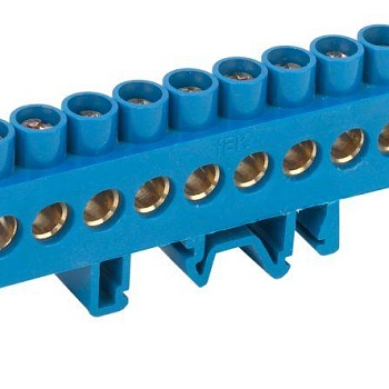 Шина нулевая в комб. DIN-изол. "Стойка" ШНИ-8х12-10-КС-С IEK YNN10-812-10DP-K07