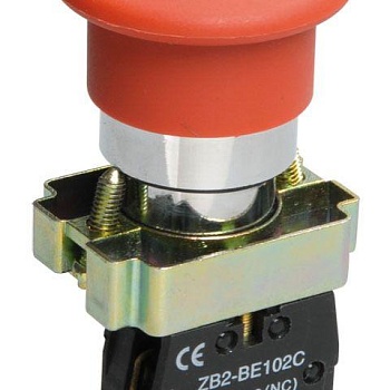 Кнопка LAY5-BC42 "Грибок" 1р красн. IEK BBG71-BC-K04