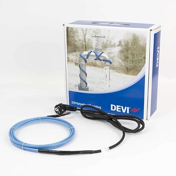 Кабель нагревательный саморег. DEVIpipeheat (DPH-10) 100Вт с вилкой (дл.10м) DEVI 98300075