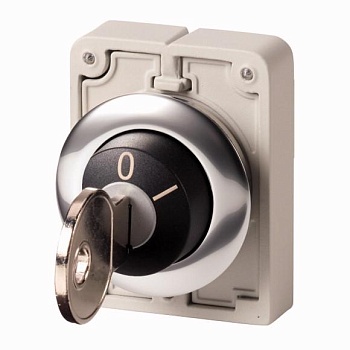Переключатель плоский 30мм с ключом M30C-FWRS-MS5-A1 EATON 187058