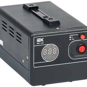 Стабилизатор напряжения 1ф 1кВА HUB переносной IEK IVS21-1-001-13