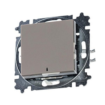 Выключатель 1-кл. СП Levit IP20 с подсветкой кофе макиато/бел. ABB 2CHH590146A6018