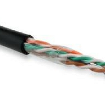 Кабель витая пара U/UTP кат.5e 4х2х24AWG solid PE OUTDOOR UUTP4-C5E-S24-OUT-PE-BK-500 черн. 500м (м) Hyperline 49118