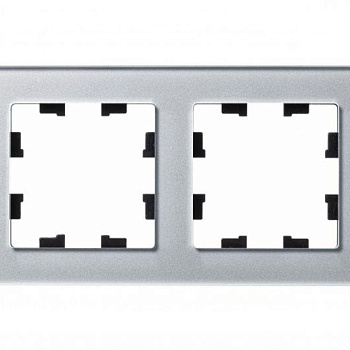 Рамка 2-м AtlasDesign Nature стекло алюм. SchE ATN320302