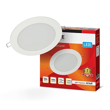 Светильник светодиодный ДВО RLP-eco 12Вт 230В 4000К 840Лм 170/150мм бел. IP40 IN HOME 4690612010007