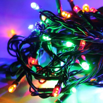 Гирлянда светодиодная 300LED форма "диаманд" провод 31.5м IP44 мультиколор Космос KOC_GIR300_RGB
