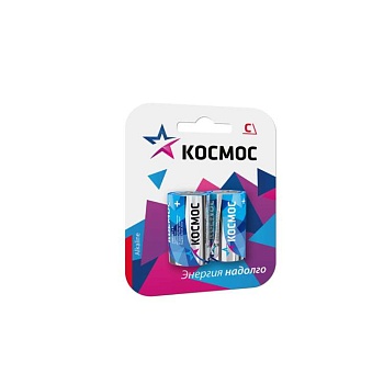Элемент питания алкалиновый LR LR14 Максимум BP2 (блист.2шт) Космос KOCLR14MAX2BL
