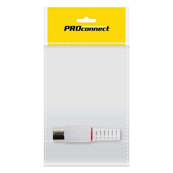 Разъем гнездо TV без пайки (белое) (инд. упак.) PROCONNECT 05-2043-7