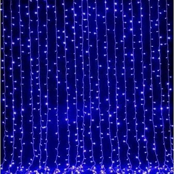 Электрогирлянда "Занавес" 150х150 368 LED син. ШК SHLights 4690601035509