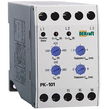 Реле контроля фаз 380В тип01 серии РК-101 SchE 23300DEK