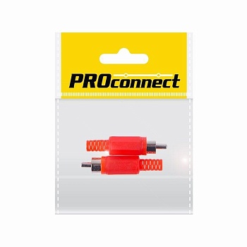 Штекер RCA "красн." (уп.2шт) PROCONNECT 14-0403-8