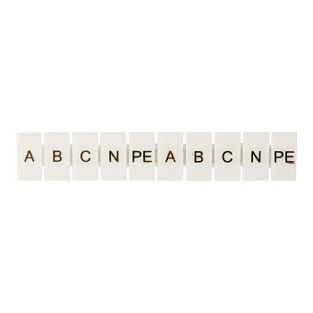 Маркеры для JXB-ST 2.5 с символами "A. B. C. N. PE" (уп.10шт) PROxima EKF zb-st-2.5-A-PE