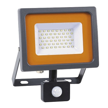 Прожектор светодиодный PFL-SC-SMD sensor 30Вт 6500К IP54 матов. стекло JazzWay 5001411