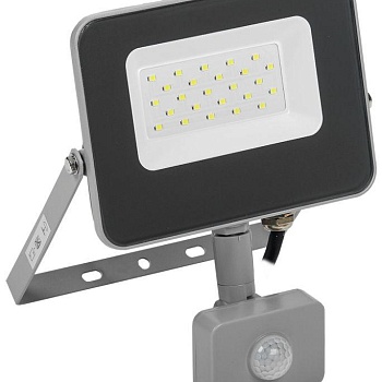 Прожектор светодиодный СДО 07-20Д 20Вт 6500К IP54 с датчиком движ. сер. IEK LPDO702-20-K03