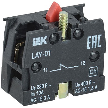 Блок контактный 1р для LAY5 IEK BDK11