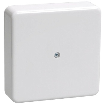 Коробка распаячная ОП КМ 100х100х44 бел. IEK UKO10-100-100-044-K01-E