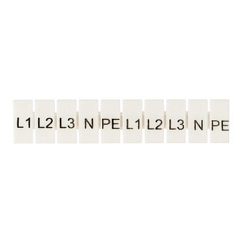 Маркеры для JXB-ST 4 с символами "L1. L2. L3. N. PE" (уп.10шт) PROxima EKF zb-st-4-L-1-3