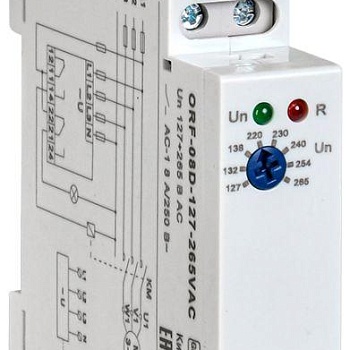 Реле фаз ORF-08D 3ф 2 конт. 127-265В AC с контр. нейтр. ONI ORF-08D-127-265VAC