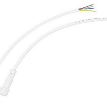 Кабель соединительный (4pin) герметичный (IP67) 4х0.35кв.мм 300В бел. Rexant 11-9240