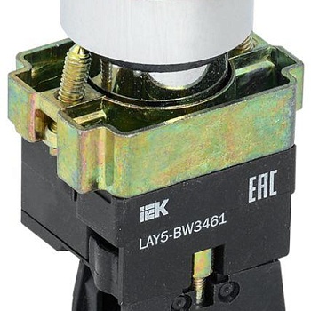 Кнопка LAY5-BW3461 с подсв. красн. 1з IEK BBT50-BW-K04