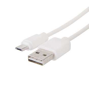 Кабель USB microUSB с 2-х сторонним разъемом 1м бел. Rexant 18-0111