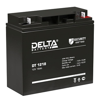 Аккумулятор 12В 18А.ч Delta DT 1218