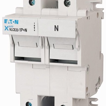 Держатель/разъединитель цилиндр. вставок 22х58 1Р+N CE22-1P+N EATON 192381