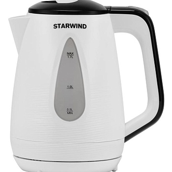 Чайник электрический SKP3213 1.7л 2200Вт бел./черн. (корпус пластик) STARWIND 1416522