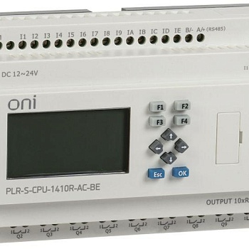 Реле логическое PLR-S. CPU1410(R) 220В AC с экраном ONI PLR-S-CPU-1410R-AC-BE