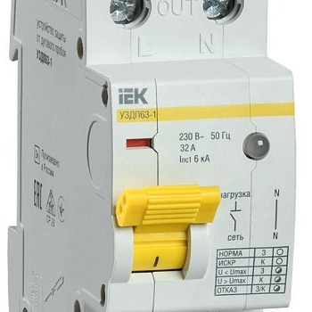 Устройство защиты от дугового пробоя УЗДП63-1 32А IEK MDP10-32