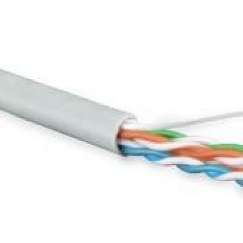 Кабель витая пара U/UTP кат.5e 4х2х24AWG solid LSZH нг(А)-HF UUTP4-C5E-S24-IN-LSZH-GY-305 сер. 305м (м) Hyperline 42045