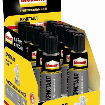 Клей Момент Кристалл 30мл в шоу-боксе Момент C0036325