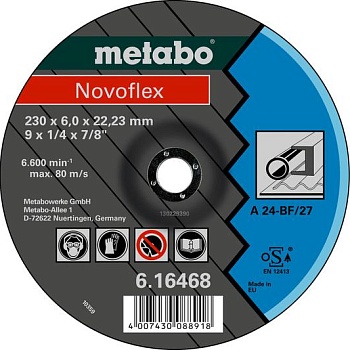 Круг обдирочный SP-Novoflex 125х6.0х22 23мм RU сталь Metabo 617170000