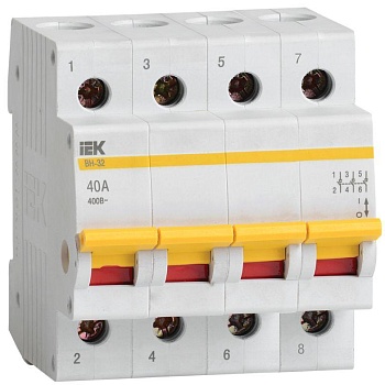 Выключатель нагрузки ВН-32 40А/4П IEK MNV10-4-040
