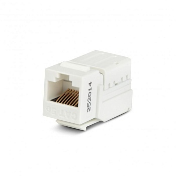 Вставка KJNE-8P8C-C5e-90-WH Keystone Jack RJ45(8P8C) кат. 5e 110 IDC зад. с помощью NE-TOOL бел. Hyperline 46653