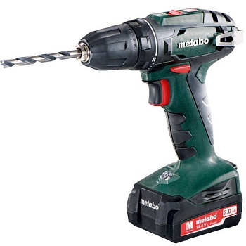 Винтоверт аккумуляторный BS 14.4 2х2.0Ач Li-Ion 10мм кейс Metabo 602206530