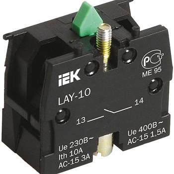 Блок контактный 1з для LAY5 IEK BDK21