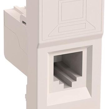 Механизм розетки компьютерной 1-м 1мод. Праймер RJ45 кат.5E UTP IEK CKK-40D-RI1-K01