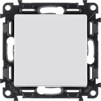 Механизм выключателя 1-кл. СП Valena Life 10А IP20 250В 10AX с лиц. панелью безвинт. зажимы бел. Leg 752401