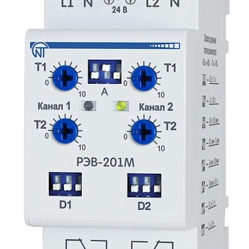 Реле времени РЭВ 201М 4 AC/DC время задержки программир. НовАтек-Электро 3425601201