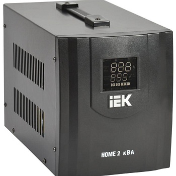Стабилизатор напряжения HOME СНР 1/220 2кВА переносной IEK IVS20-1-02000