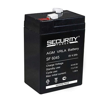 Аккумулятор 6В 4.5А.ч Security Force SF 6045