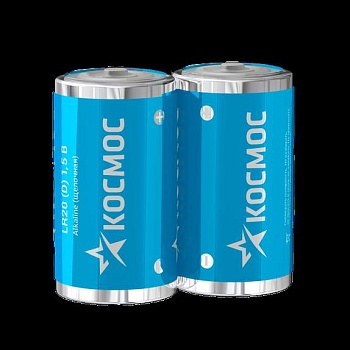 Элемент питания LR20 (уп.2шт) Космос KOCLR20MAX2S