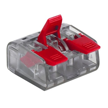Клемма СМК 221-413 3 отверстия 0.2-4.0кв.мм (уп.4шт) PROxima EKF plc-smk-221-413r