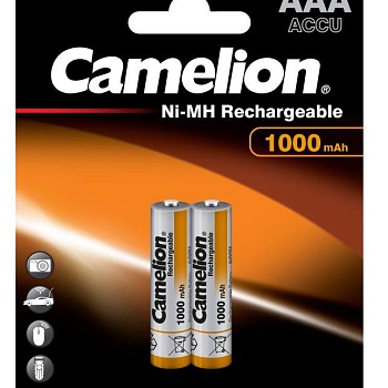Аккумулятор AAA/R03 NI-MN 1000мА.ч BP-2 (блист.2шт) Camelion 6182