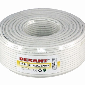 Кабель 3С-2V (48%) 75Ом Б (уп.100м) Rexant 01-2611