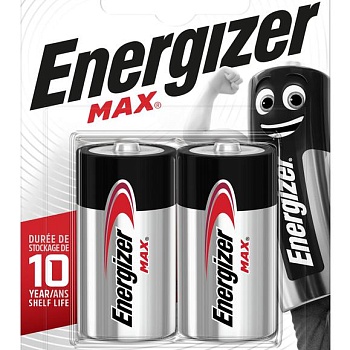 Элемент питания алкалиновый MAX LR14/343 BL2 (блист.2шт) Energizer E302306700