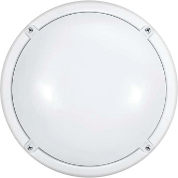 Светильник светодиодный 71 623 OBL-R1-12-4K-WH-IP65-LED-SNRV 12Вт 4000К IP65 с оптико-акустич. датчиком ОНЛАЙТ 71623